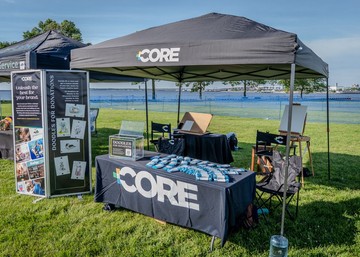 core's booth at the pet walk